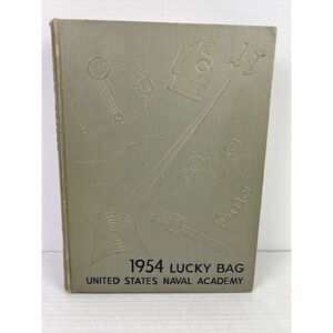 Vintage 1954 Lucky Bag United‎ States Naval Academy School Yearbook Hardback